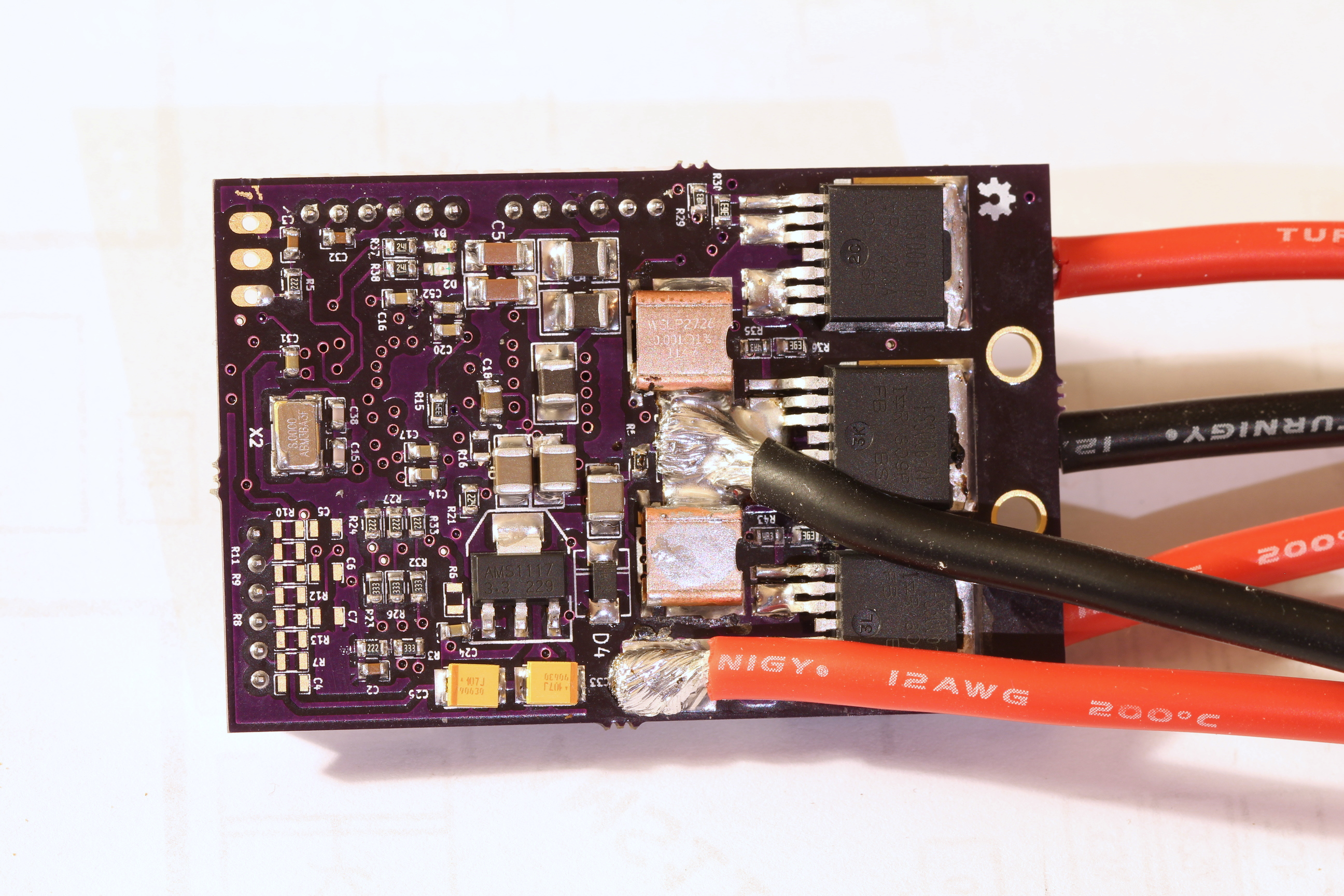 A custom BLDC motor controller (a custom ESC) Benjamin's robotics