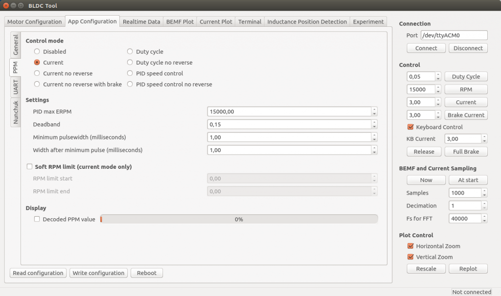 bldc tool custom app